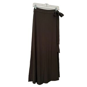 Point Wrap Skirt Green Olive Size M‎ Rayon Spandex Chic Retro